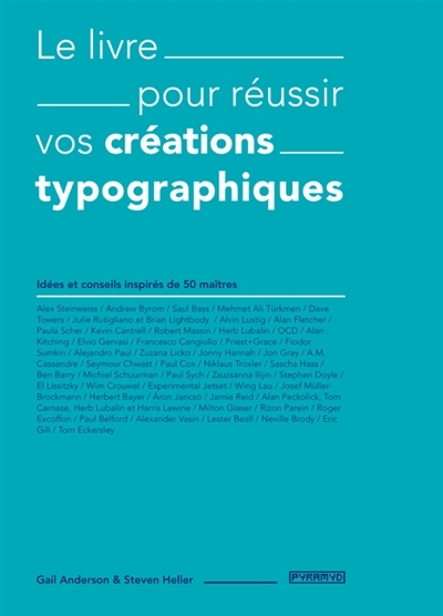 livre pour réussir vos créations typographiques (Le) | Anderson, Gail