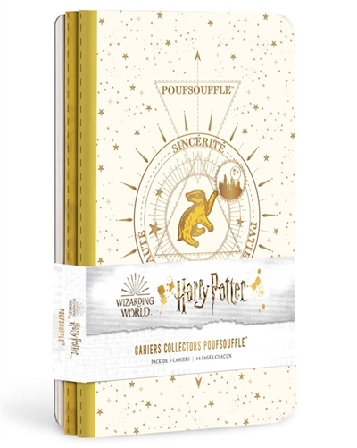 Harry Potter Constellations - Pack de 3 cahiers Poufsouffle  | 