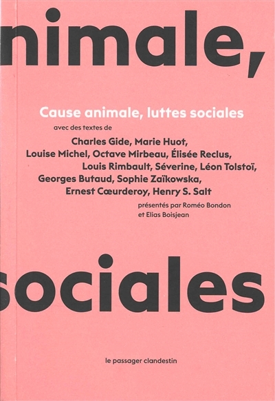 Cause animale, luttes sociales | 