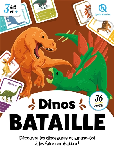 Dino bataille : découvre les dinosaures et amuse-toi à les faire combattre ! | 