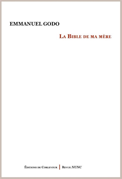 bible de ma mère (La) | Godo, Emmanuel