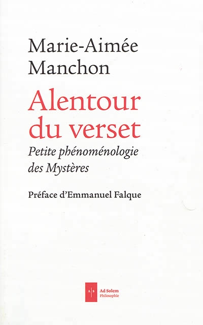 Alentour du verset | Manchon, Marie-Aimée