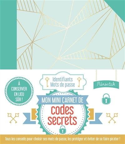 Mon mini-carnet de codes secrets Mémoniak | 