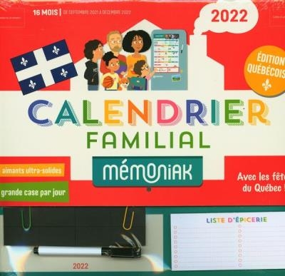 Calendrier familial : Mémoniak 2021-2022 - Spécial Québec | Collectif