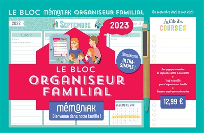 bloc organisateur familial 2023 : de septembre 2022 à août 2023 (Le) | Nesk