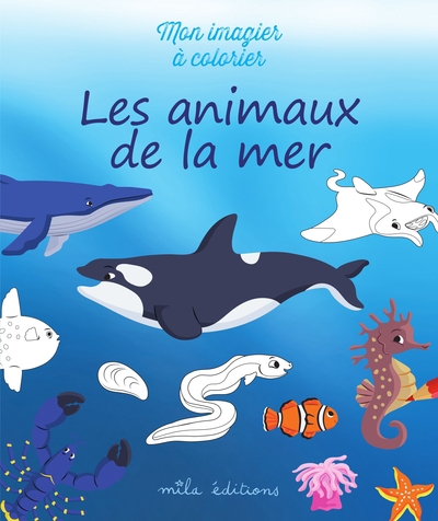 animaux de la mer : mon imagier à colorier (Les) | Guivarc'h, Clémentine