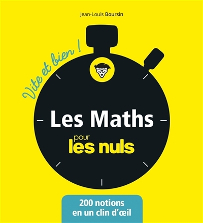 maths pour les nuls (Les) | Boursin, Jean-Louis