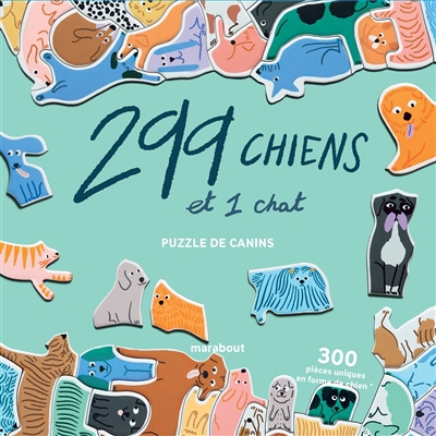 299 chiens et 1 chat : puzzle de canins | Casse-têtes