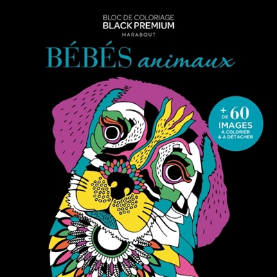 Carnet Black Premium : Bébés animaux | 