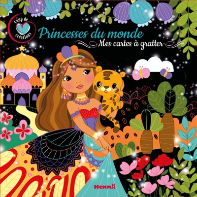 Coup de coeur créations : Princesses du monde : Mes cartes à gratter | Lescoat, Elen (Illustrateur)
