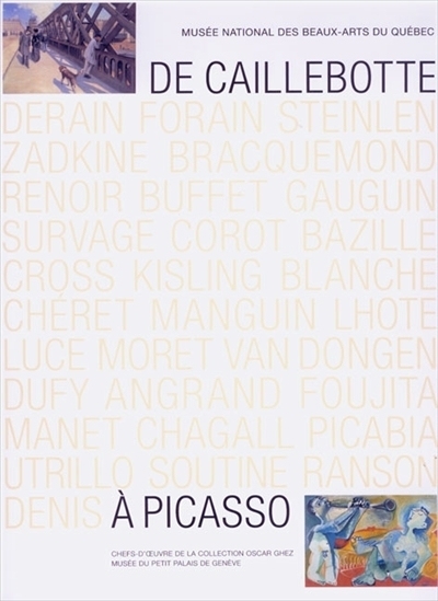 De Caillebotte à Picasso  | Genty, Gilles
