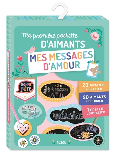 Ma première pochette d'aimants - Mes messages d'amour | Monnier, Sandrine