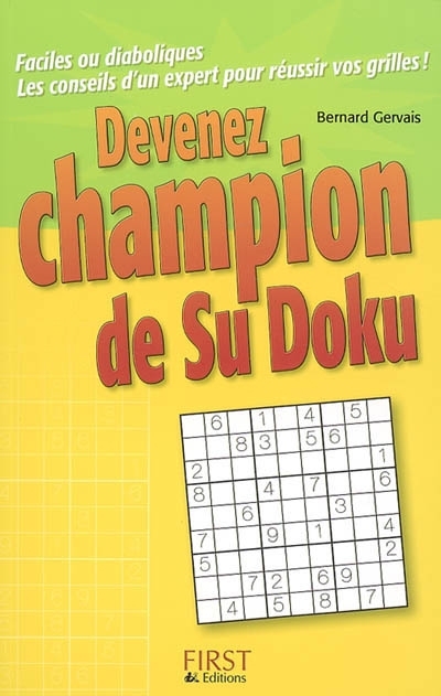 Devenez champion de sudoku | Gervais, Bernard