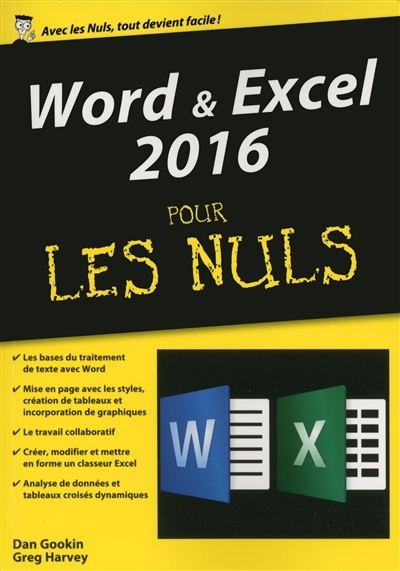 Word & Excel 2016 pour les nuls | Gookin, Dan