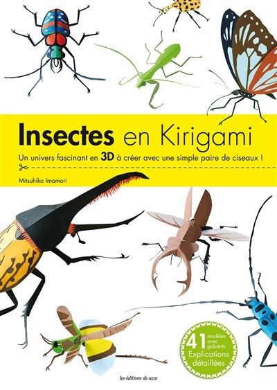 Insectes en kirigami | Imamoro, Mitsuhiko