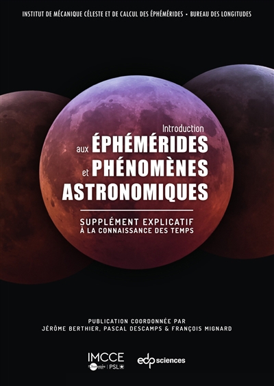 Introduction aux éphémérides astronomiques | Institut de mécanique céleste et de calcul des éphémérides