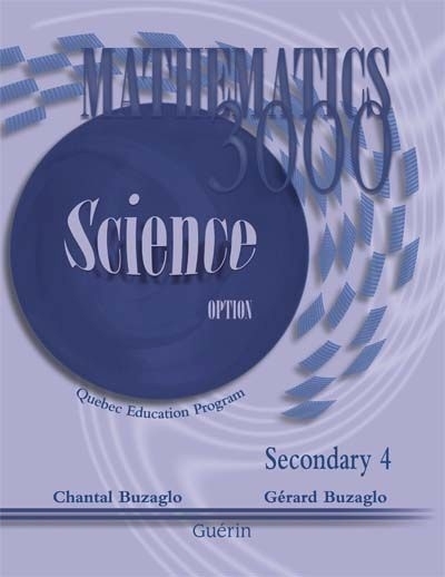 Mathematics 3000 - science option : secondary 4 | Buzaglo, Chantal