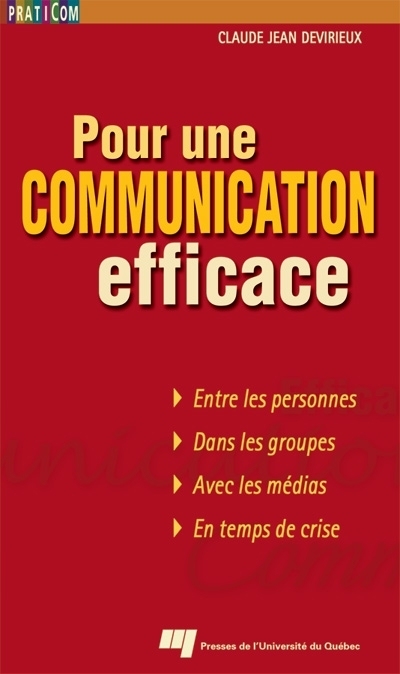Pour une communication efficace  | Devirieux, Claude Jean
