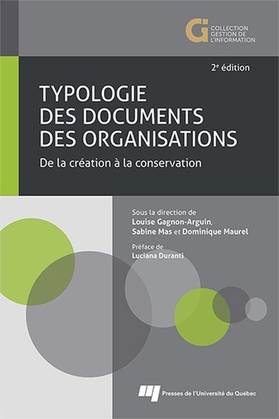 Typologie des documents des organisations  | Mas, Sabine
