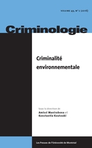 Criminologie Volume 49, no 2  | 