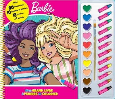 Barbie - Mon grand livre à peindre et colorier | Lecousy, Amélia
