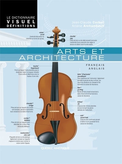 Arts et Architecture T.01 - Dictionnaire Visuel Définitions Français/Anglais (Le) | Corbeil, Jean-Claude