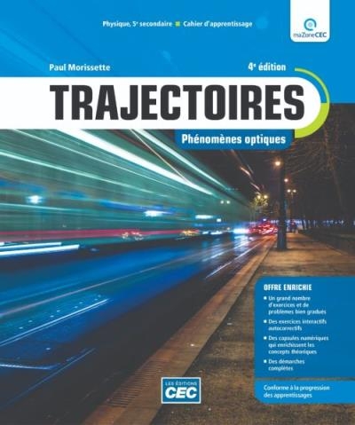 Trajectoires Optique et Mécanique, 4e Éd. - Secondaire 5 - version papier (incluant les exercices interactifs) | 