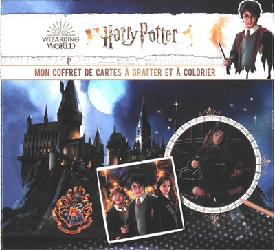 Harry Potter : mon coffret de cartes à gratter et à colorier | 