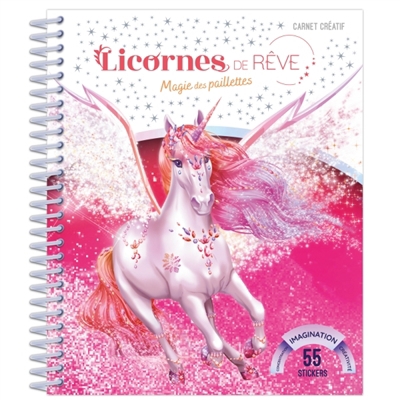 Licornes de rêve : Mini-carnet Magie des paillettes | Alcouffe, Christine (Illustrateur)