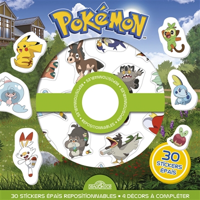 Pokémon : 30 stickers épais | 