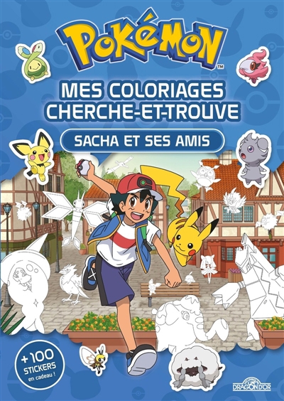 Pokémon : Mes coloriages cherche-et-trouve : Sacha et ses amis | 