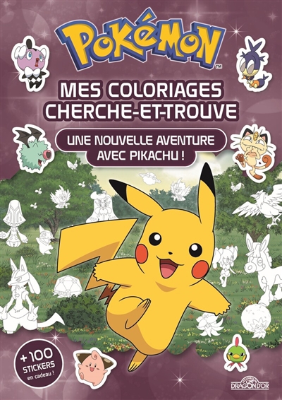 Pokémon : mes coloriages cherche-et-trouve : une nouvelle aventure avec Pikachu ! | Molina, Fabien