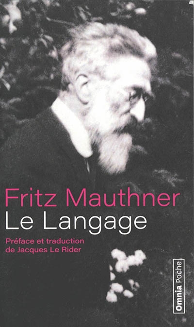 langage (Le) | Mauthner, Fritz