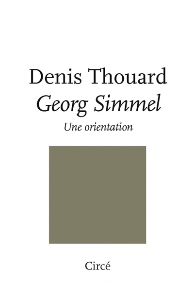 Georg Simmel | Thouard, Denis