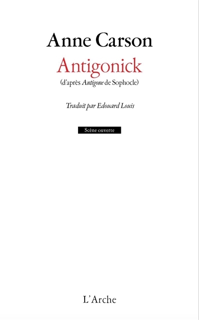 Antigonick | Carson, Anne