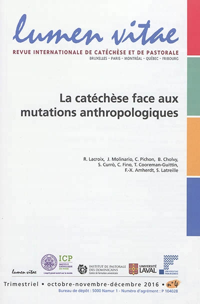 catéchèse face aux mutations anthropologiques (La) | 
