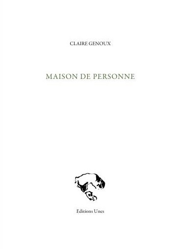 Maison de personne | Genoux, Claire (Auteur)