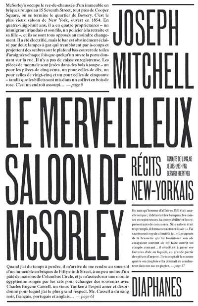 merveilleux saloon de McSorley (Le) | Mitchell, Joseph Quincy