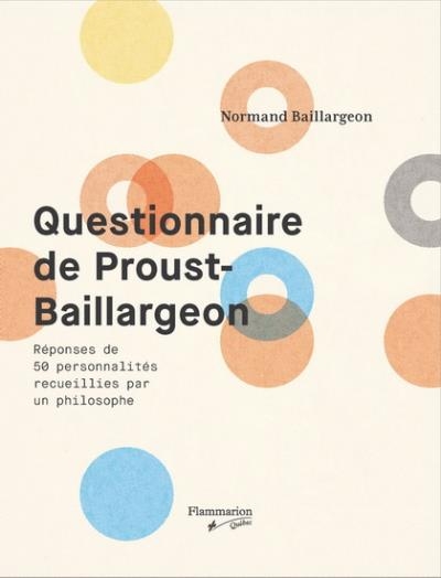Questionnaire de Proust-Baillargeon  | Baillargeon, Normand