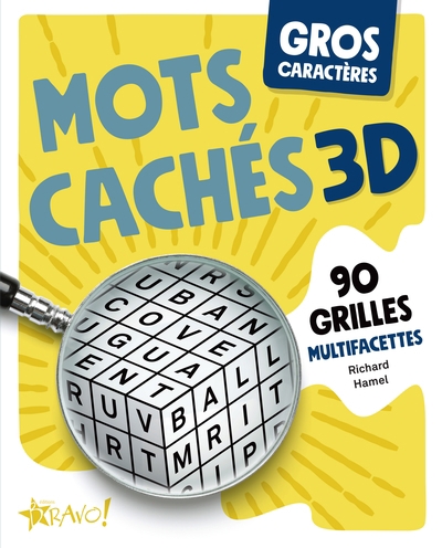 Gros caractères - Mots cachés 3D - 90 grilles multifacettes | Hamel, Richard