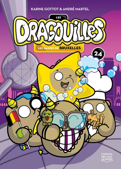 Les dragouilles T.24 - Les jaunes de Bruxelles | Gottot, Karine (Auteur) | Martel, André (Illustrateur)