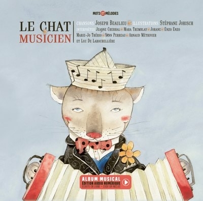 Mots et mélodies - Le chat musicien (CODE QR) | Beaulieu, Joseph