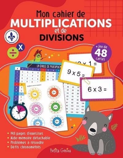 Mon cahier de multiplications et de divisions | Barbeau, Florence