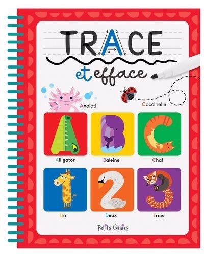 Trace et efface ABC & 123 | Pilon, Rachel (Illustrateur)