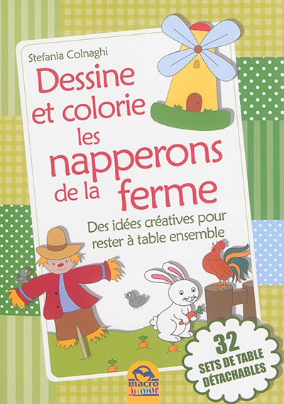 Dessine et colorie les napperons de la ferme | Colnaghi, Stefania