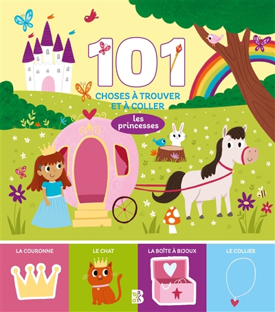 princesses : 101 choses à trouver et à coller (Les) | 