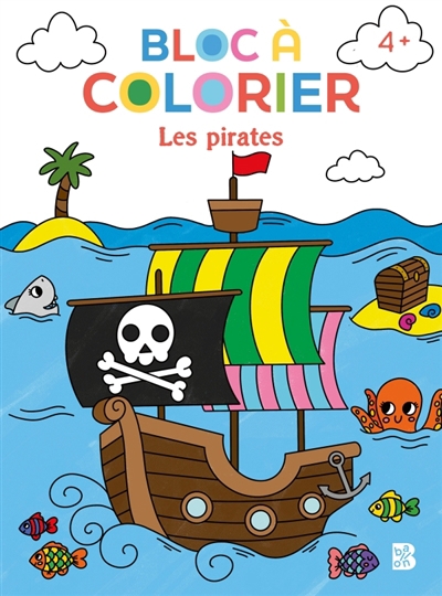Bloc à colorier - Les pirates | 