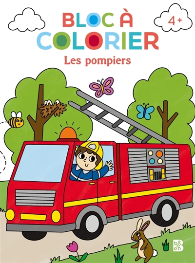 Bloc à colorier - Les pompiers | 