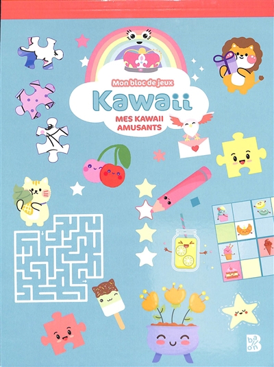 Kawaii : mes kawaii amusants : mon bloc de jeux | Dérodit, Clémentine