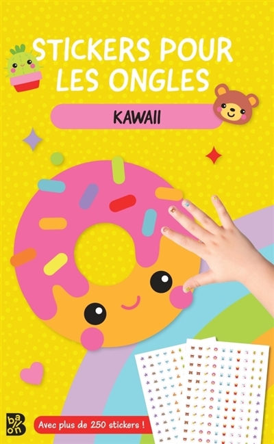 Stickers pour les ongles : Kawaii | Bijoux et accessoires mode